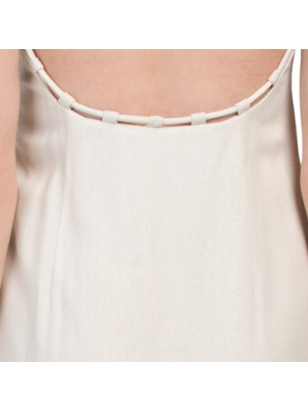 WAYF Linen Blend Tie Strap Midi Dress - Picture 5 of 5